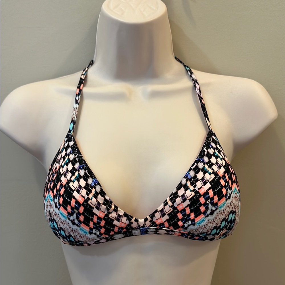 Seafolly Multicolor Halter Bikini Top Size US 6
